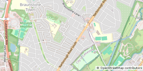 Map of Leicester, Leicestershire