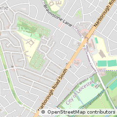 Map of Leicester, Leicestershire