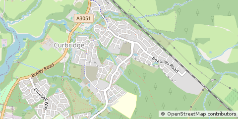 Map of Curbridge