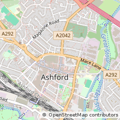 Map of Ashford, Kent
