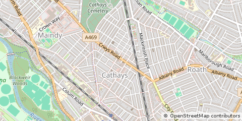 Map of Cardiff