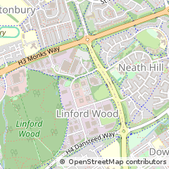 Map of Milton Keynes