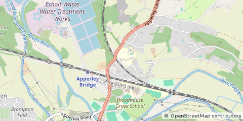 Map of Bradford, West Yorkshire