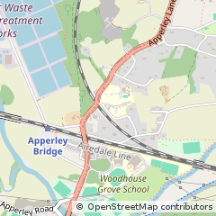 Map of Bradford, West Yorkshire