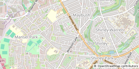 Map of Southampton, Hampshire