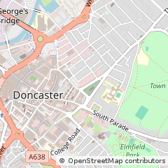 Map of Doncaster, South Yorkshire