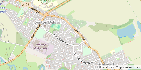 Map of Whitley BAY, Tyne and Wear