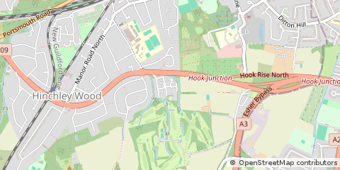 Map of Esher, Surrey