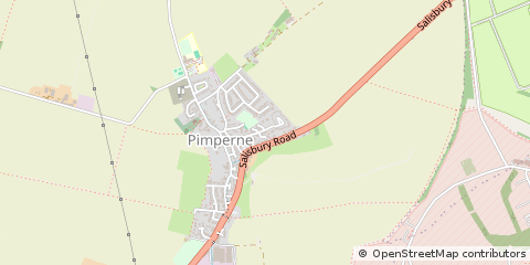 Map of Blandford Forum, Dorset