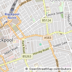 Map of Blackpool, Lancashire