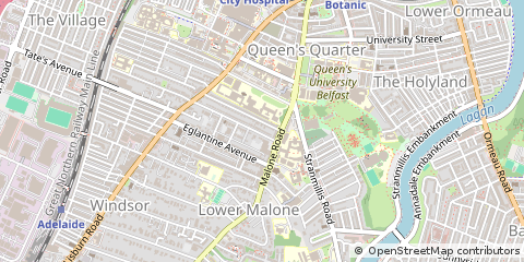 Map of Belfast