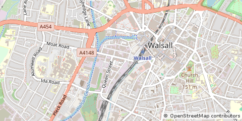 Map of West Midlands