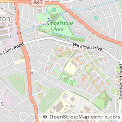 Map of Leicester, Leicestershire
