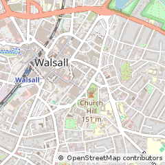 Map of Walsall, West Midlands