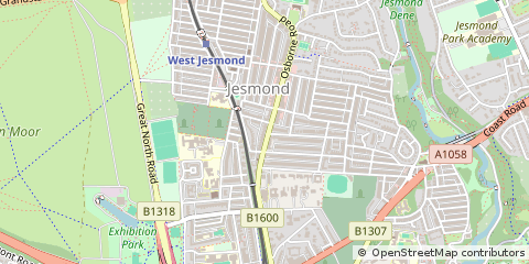 Map of Newcastle Upon Tyne