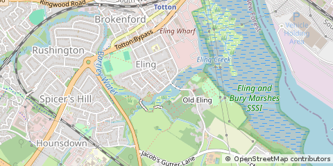 Map of Southampton, Hampshire