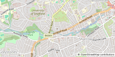 Map of Sheffield