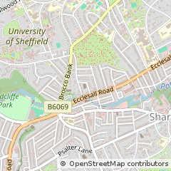 Map of Sheffield