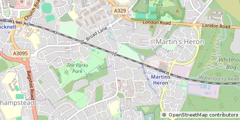 Map of Bracknell, Berkshire