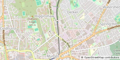 Map of Oldham