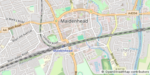 Map of Maidenhead, Berkshire