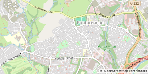 Map of Cardiff
