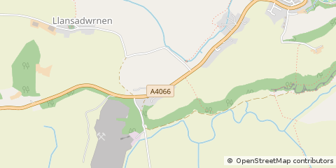 Map of Carmarthen, Dyfed
