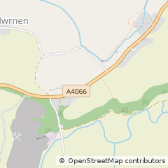 Map of Carmarthen, Dyfed