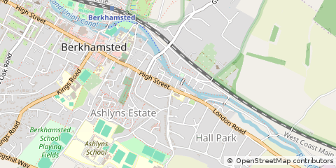 Map of Berkhamsted, Hertfordshire