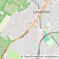 Map of Loughton, Essex