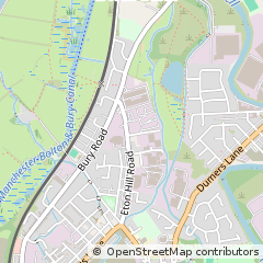 Map of Radcliffe Manchester, Lancashire