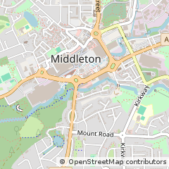 Map of Manchester, Lancashire