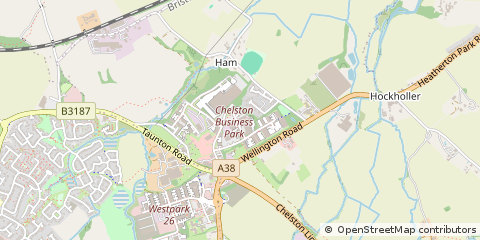 Map of Wellington, Somerset