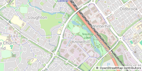 Map of Milton Keynes