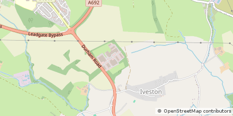 Map of Leadgate Industrial Estate, Consett Co Durham
