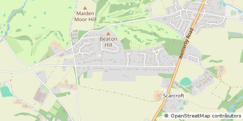 Map of Leeds, West Yorkshire