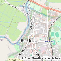 Map of Beccles, Suffolk
