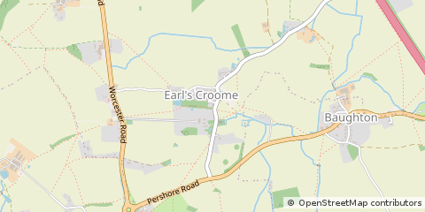 Map of Worcester, Worcestershire