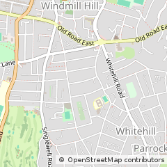 Map of Gravesend, Kent