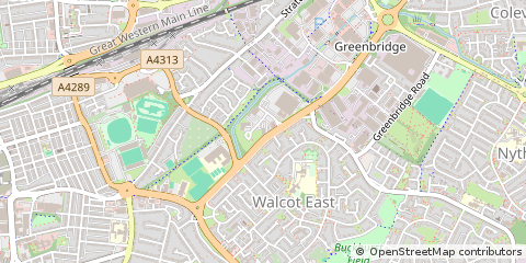 Map of Swindon