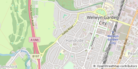 Map of Welwyn Garden City