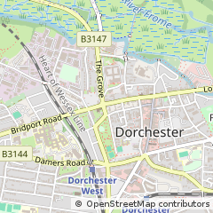 Map of Dorchester, Dorset