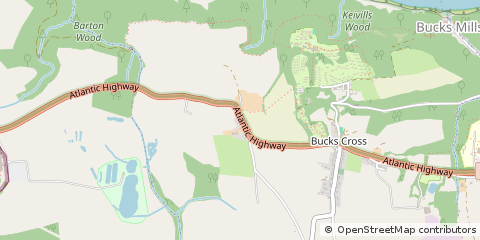 Map of Bideford, Devon