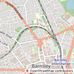 Map of Barnsley, South Yorkshire