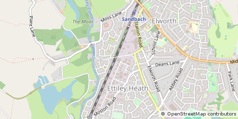 Map of Sandbach