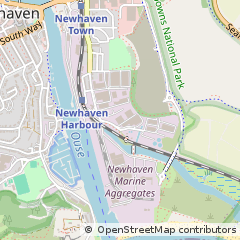 Map of Newhaven, East Sussex