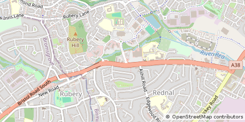 Map of Birmingham, West Midlands
