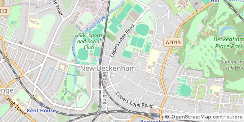 Map of Beckenham
