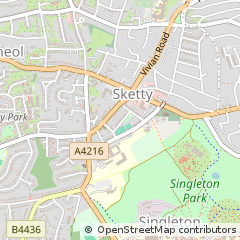 Map of Swansea