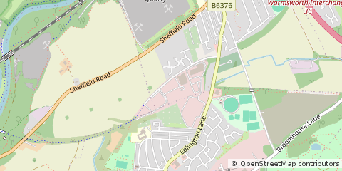 Map of Doncaster, South Yorkshire